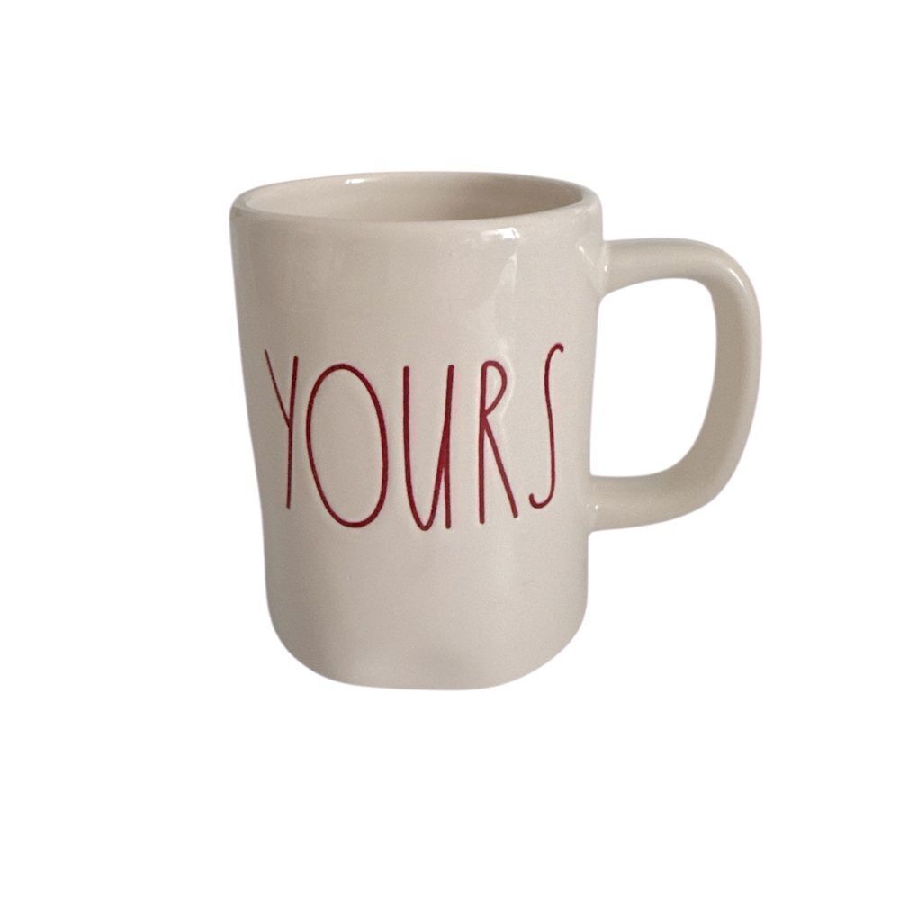 RAE DUNN "YOURS" Red NWOT
Coffee Cup Mug 16 oz
